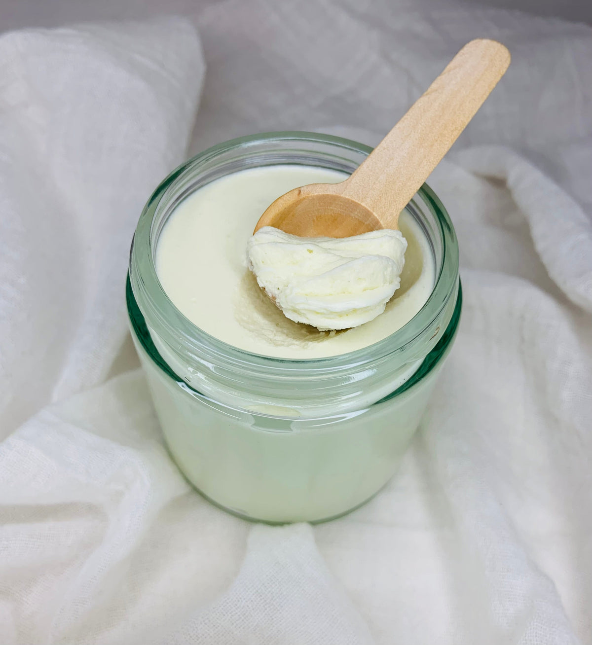 Natural whipped body butter with chamomile essential oil