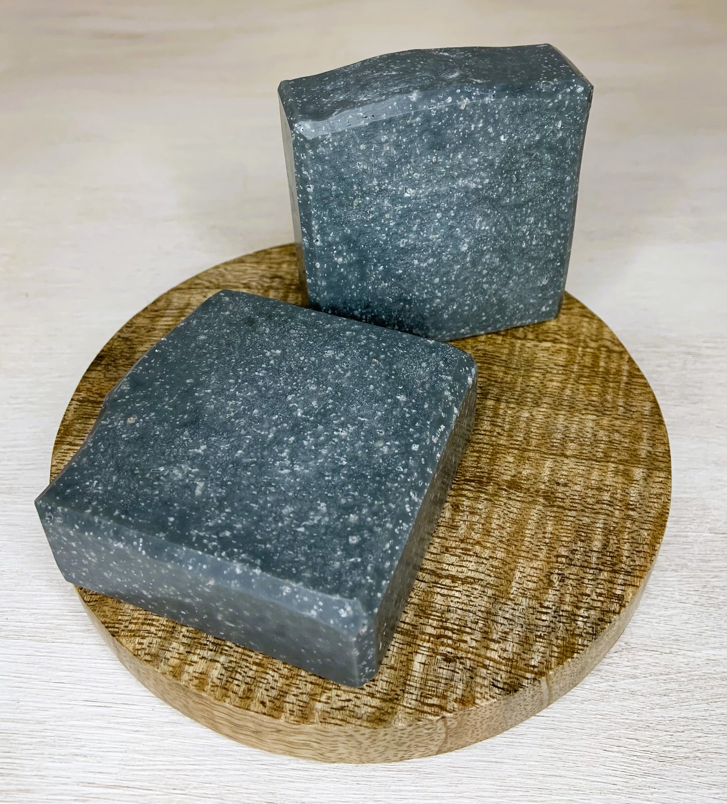 Black Panther natural soap with fine pink Himalayan salt & charcoal