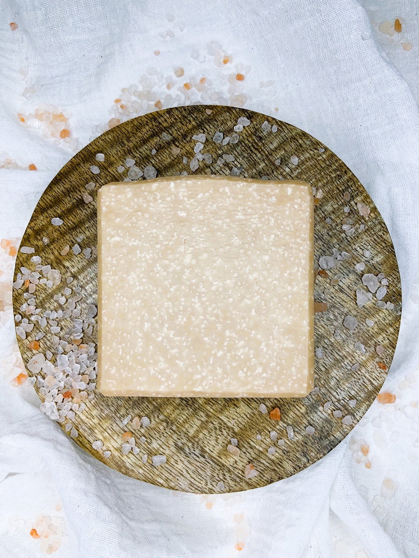 Diamonds are a girl's best friend natural soap | fine pink Himalayan salt & wheat germ oil