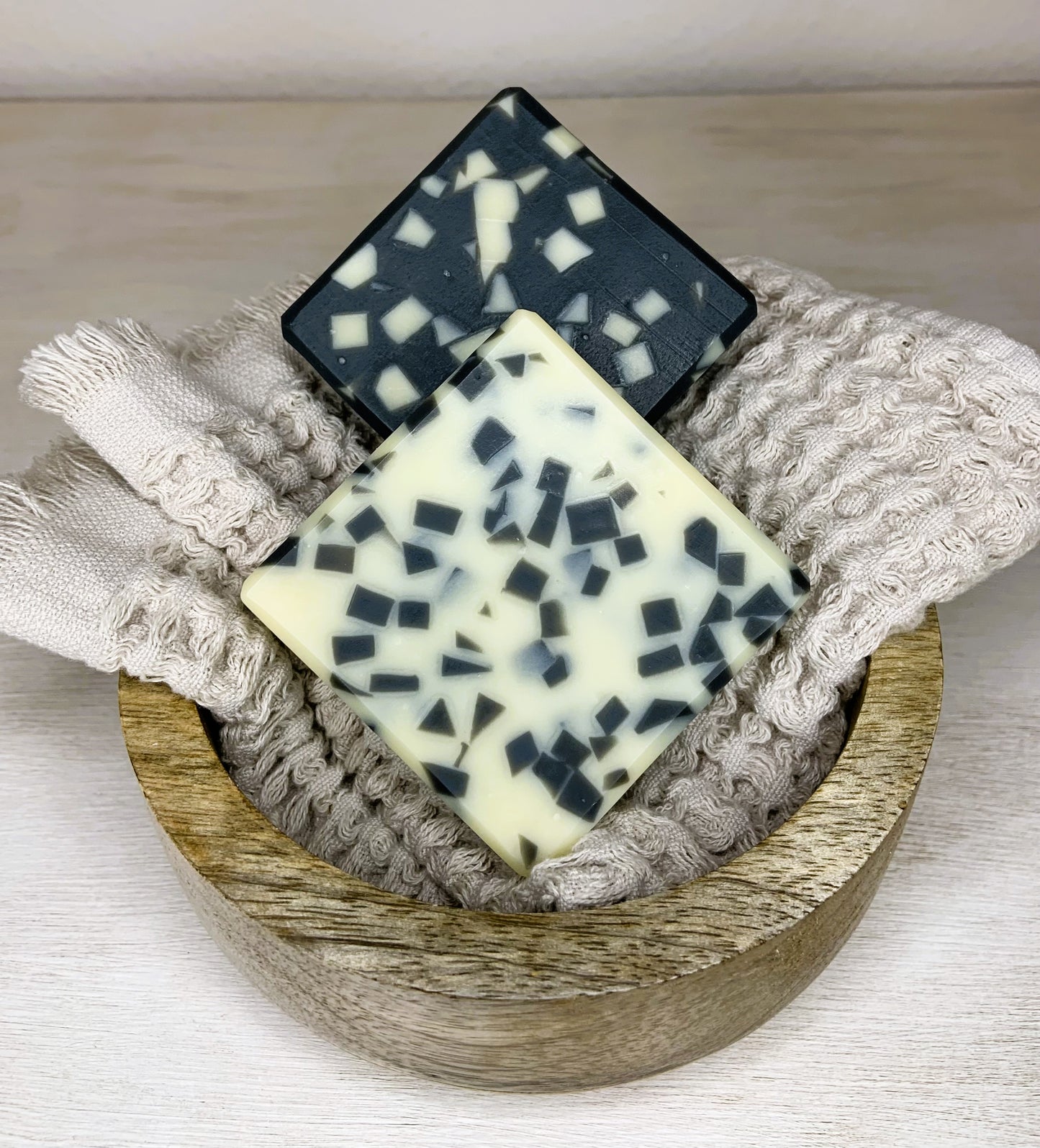 No matter black or white natural soap | 2 soap set