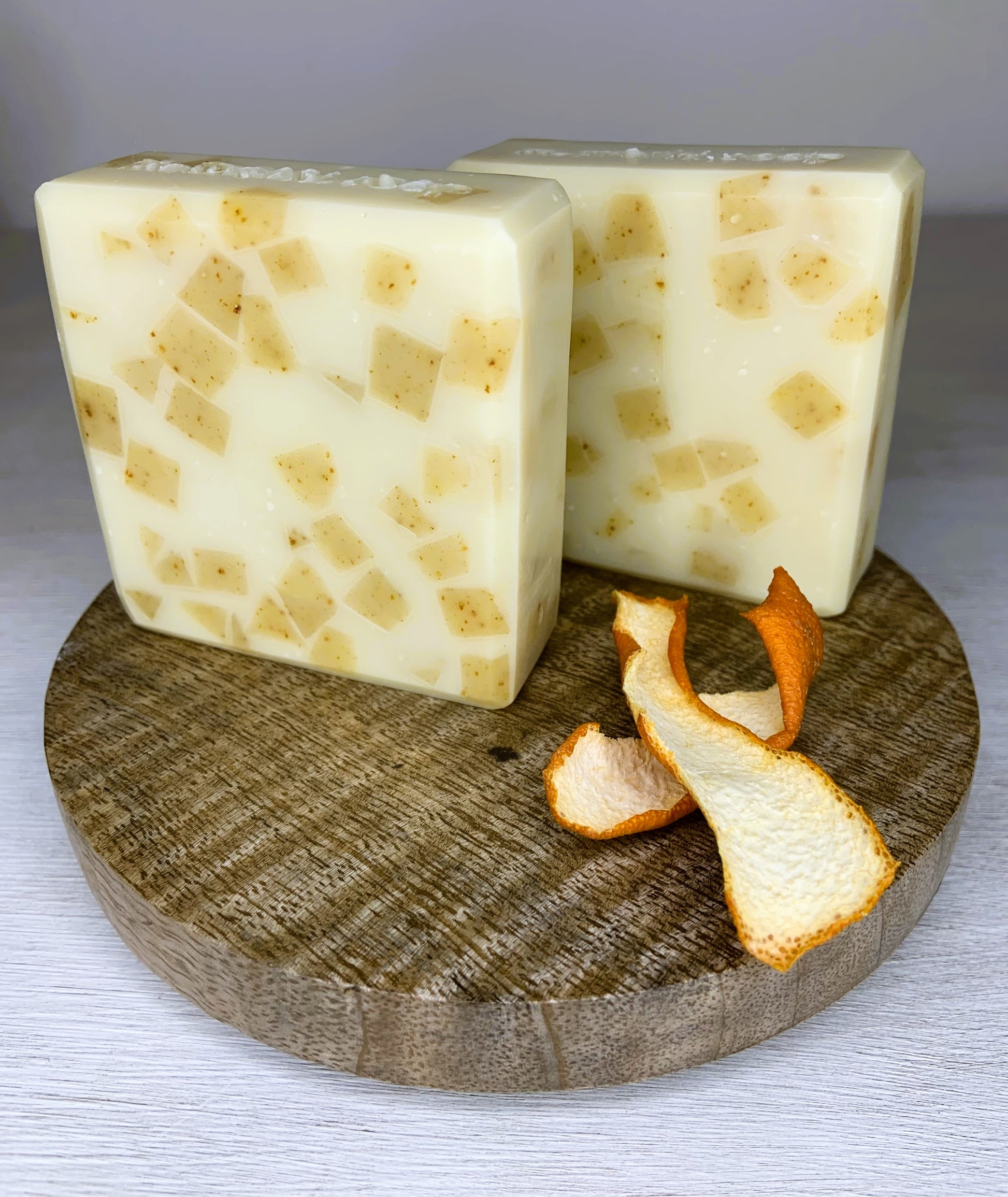 At m.merki soap, we make use of the natural goodness of orange peel to create our unique orange peel natural soap. Rich in nutrients and natural oils, orange peel provides gentle exfoliation, effectively removing dead skin cells from our skin