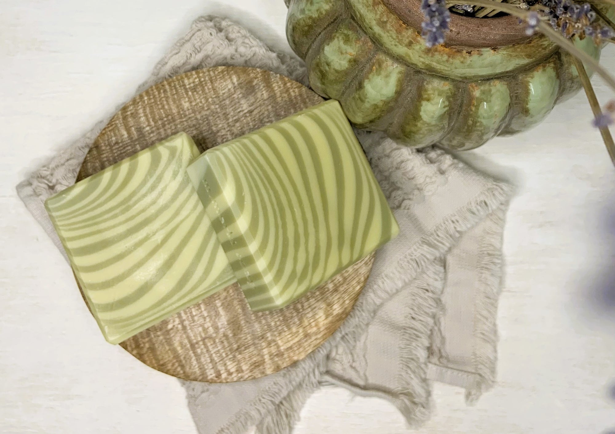 Natural soap with hemp oil