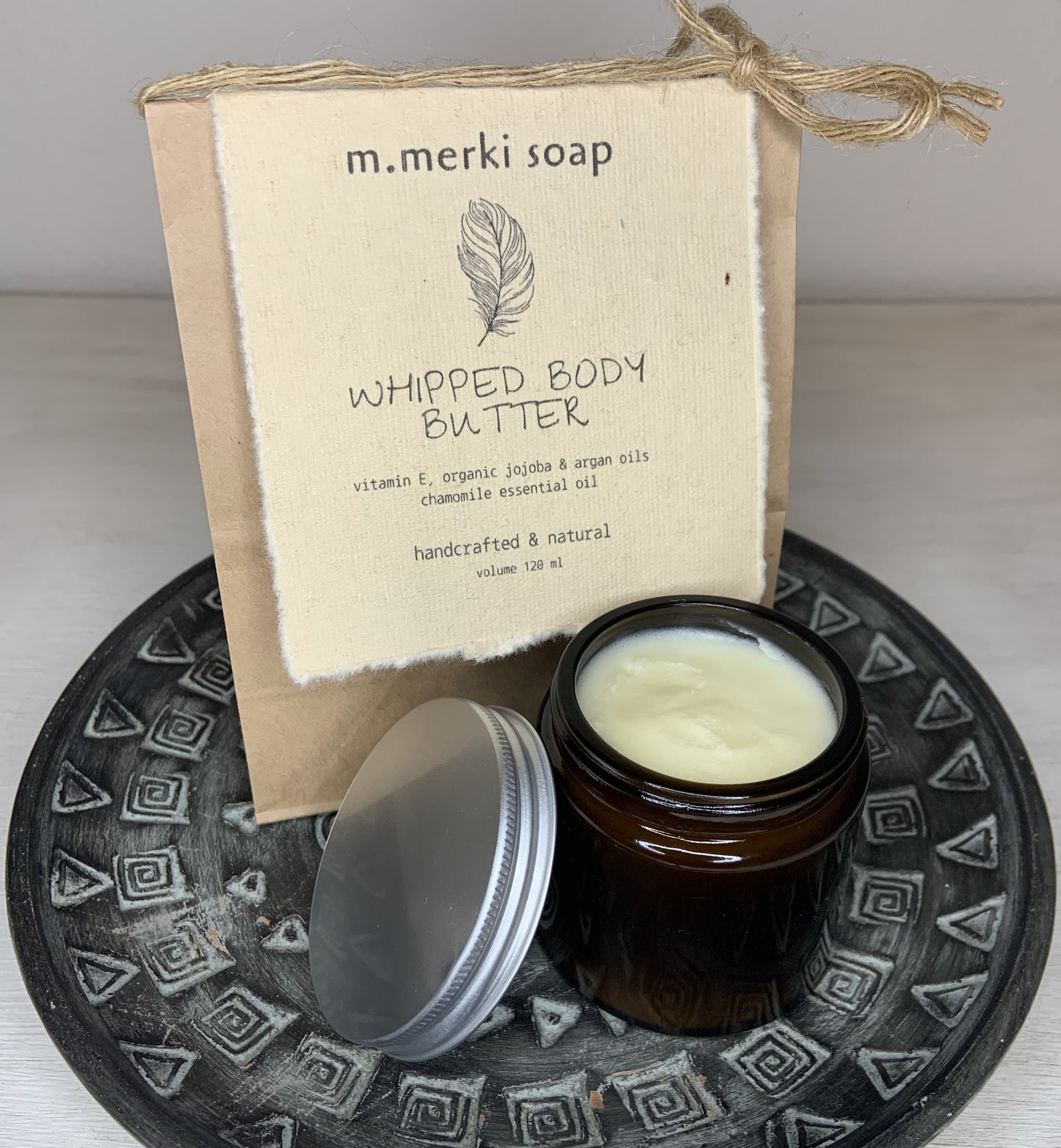 Natural whipped boby butter with shea butter Nilotica